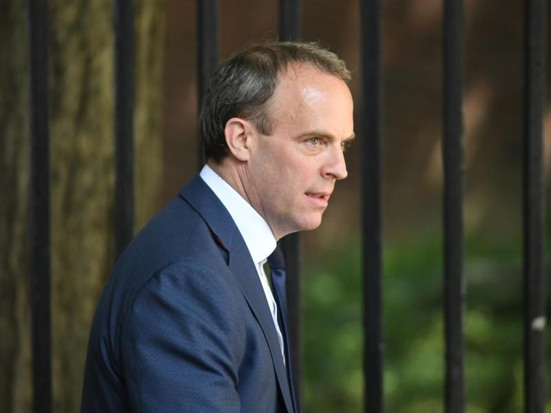 Der britische Außenminister Dominic Raab verurteilte die angeblichen Cyber-Attacken. Foto: Stefan Rousseau/PA Wire/dpa
