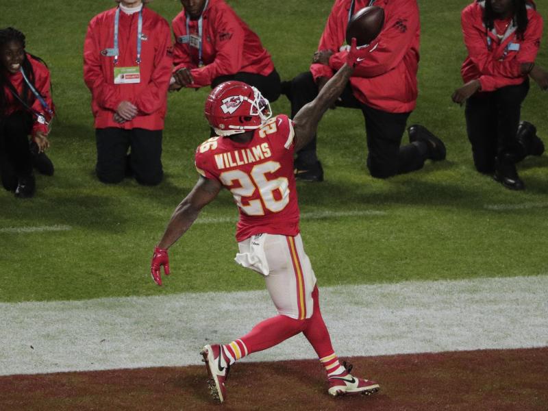 Hat sich entschlossen auf die NFL-Saison zu verzichten: Damien Williams von den Kansas City Chiefs. Foto: Charlie Riedel/AP/dpa