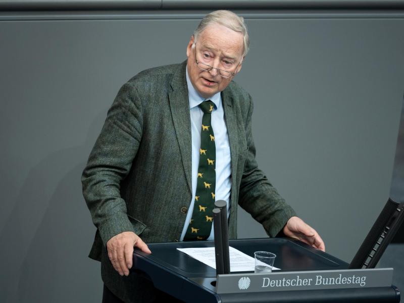 Alexander Gauland Anfang Juli bei einer Debatte im Bundestag. Foto: Bernd von Jutrczenka/dpa