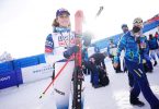 Will sich im Slalom ihre vierte WM-Medaille in Cortina d'Ampezzo sichern: Mikaela Shiffrin. Foto: Michael Kappeler/dpa