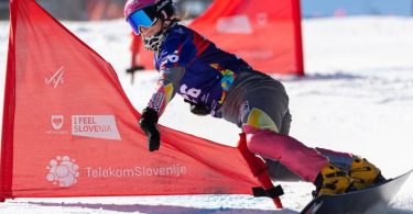 Holt im Parallel-Slalom WM-Silber: Ramona Hofmeister. Foto: Miha Matavz/Miha Matavz Photo & Video/dpa