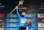 Tadej Pogacar hat die Radfernfahrt Tirreno-Adriatico gewonnen. Foto: Gian Mattia D'alberto/LaPresse via ZUMA Press/dpa
