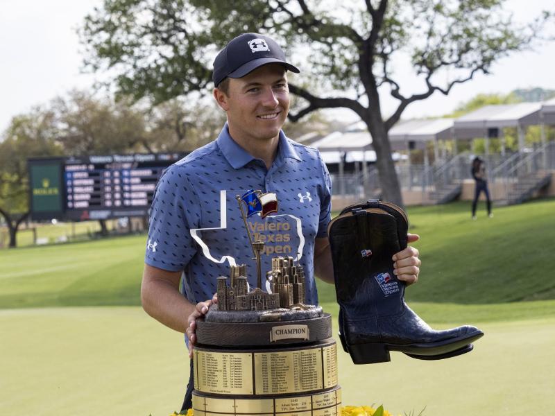 Jordan Spieth gewann die Texas Open. Foto: Michael Thomas/AP/dpa