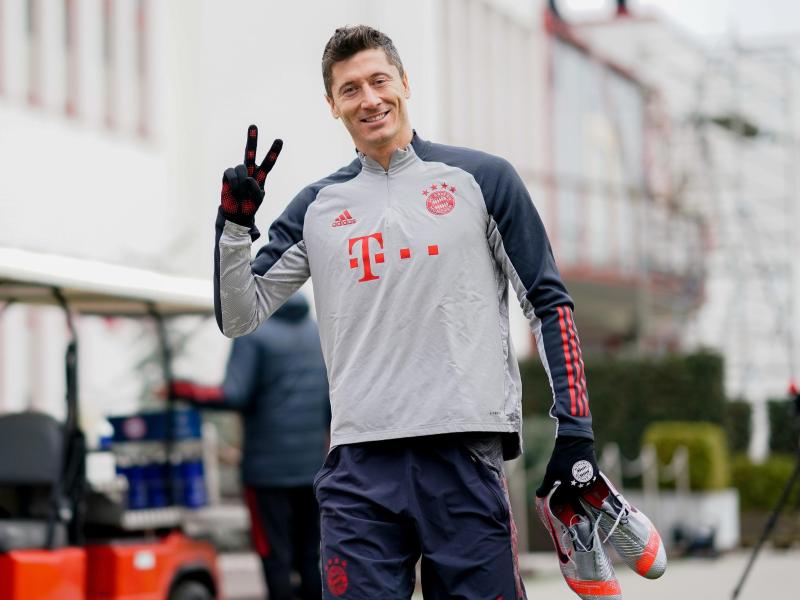 Hat bei Bayern wieder das Training aufgenommen: Robert Lewandowski. Foto: --/FC Bayern München/FCB/dpa