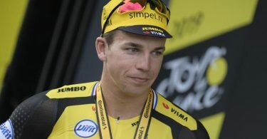 Der Niederländer Dylan Groenewegen vom Team Jumbo-Visma gibt nach neunmonatiger Sperre beim Giro d'Italia sein Comeback. Foto: Yorick Jansens/BELGA/dpa