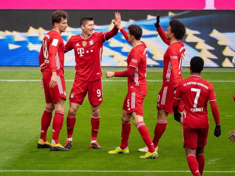 Der FC Bayern München kann sich vorzeitig die deutsche Meisterschaft sichern. Foto: Matthias Balk/dpa