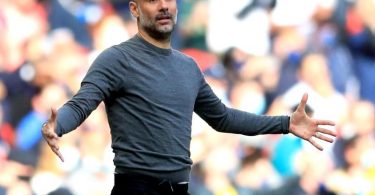 Cheftrainer Pep Guardiola ist mit Manchester City englischer Meister geworden. Foto: Adam Davy/PA Wire/dpa