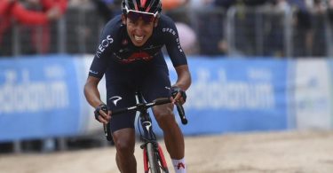 Egan Bernal gewann die zweite Giro-Bergankunft. Foto: Gian Mattia D'alberto/LaPresse/AP/dpa