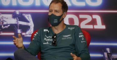 Bekommt bei Aston Martin weibliche Verstärkung: Sebastian Vettel. Foto: Sebastien Nogier/EPA Pool/AP/dpa