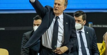 ALBAs Head-Coach: Aito Garcia Reneses. Foto: Andreas Gora/dpa