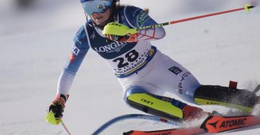 Mikaela Shiffrin wurde Weltmeisterin in der alpinen Kombination. Foto: Michael Kappeler/dpa