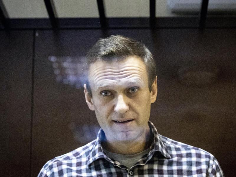 Alexej Nawalny während einer Gerichtsverhandlung in Moskau (Archivbild). Foto: Alexander Zemlianichenko/AP/dpa