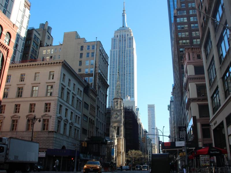 In der Corona-Pandemie wird auch das Empire State Building in New York zum Impfzentrum. Foto: Christina Horsten/dpa