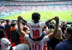 Bei den drei verbliebenen EM-Spielen werden mindestens 60.000 Zuschauer im Wembley-Stadion zugelassen. Foto: Mike Egerton/PA Wire/dpa