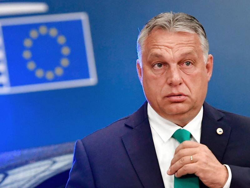 Ungarns Ministerpräsident Viktor Orban 2020 bei einem Treffen in Brüssel. Foto: John Thys/AFP Pool/AP/dpa