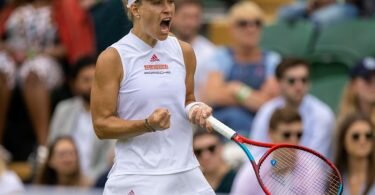 Das Publikum gibt ihr Kraft: Angelique Kerber feiert einen Sieg in Wimbledon. Foto: Simon Bruty/Aeltc Pool/PA Wire/dpa
