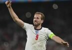 Englands Harry Kane feiert den Finaleinzug. Foto: Paul Ellis/Pool AFP/AP/dpa