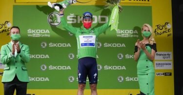 Will mit einem Etappensieg in Paris an Belgiens Legende Eddy Merckx vorbeiziehen: Sprint-Superstar Mark Cavendish. Foto: Christophe Ena/AP/dpa