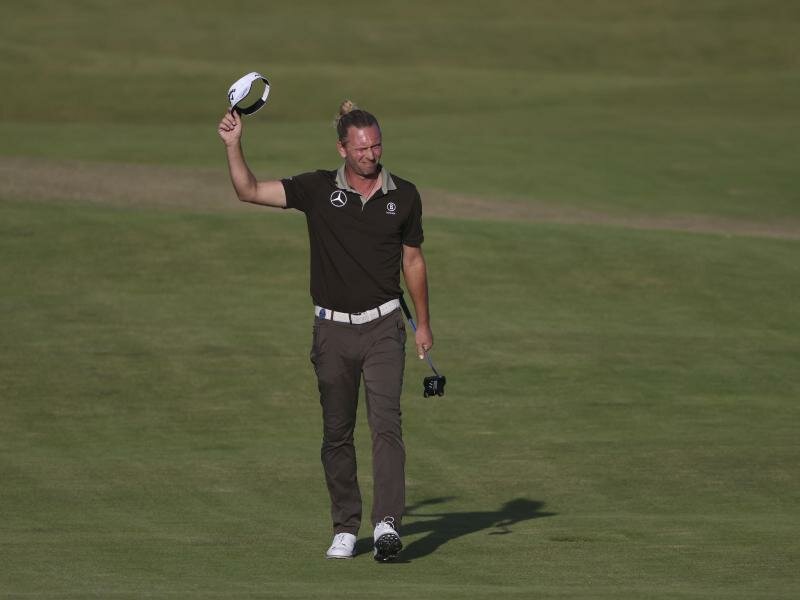 Bleibt bei den British Open auf Top-Ten-Kurs: Marcel Siem. Foto: Ian Walton/AP/dpa