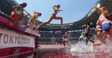 Gesa Krause (M) lief in 9:14,00 Minuten nur auf den fünften Platz. Foto: Michael Kappeler/dpa
