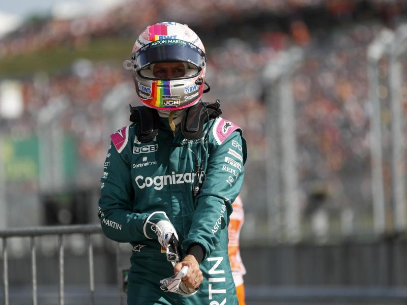 Aston-Martin-Pilot Sebastian Vettel hat nur eine durchwachsene Halbzeit-Bilanz vorzuweisen. Foto: David W Cerny/Pool Reuters/AP/dpa