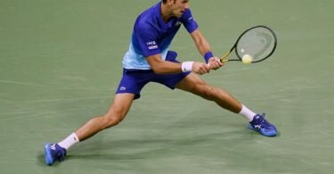 Novak Djokovic in Aktion bei den US Open. Foto: Frank Franklin II/AP/dpa