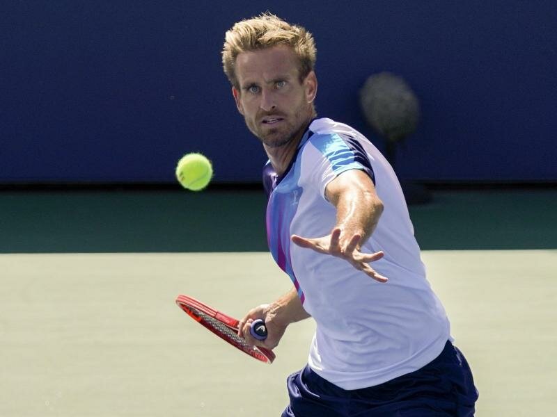 Peter Gojowczyk erreichte in New York das Achtelfinale. Foto: Seth Wenig/AP/dpa