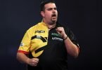Deutscher Hoffnungsträger bei der Darts-WM in Jena:&nbsp;Gabriel Clemens. Foto: Kieran Cleeves/PA Wire/dpa