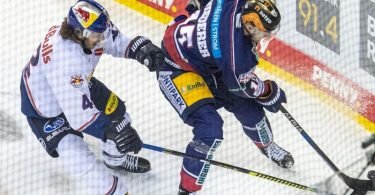 Die Eisbären Berlin mussten zum DEL-Auftakt eine Heimpleite gegen München hinnehmen. Foto: Andreas Gora/dpa
