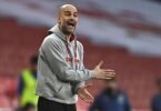 City-Coach Pep Guardiola lehnt die Idee, die WM alle zwei Jahre stattfinden zu lassen, nicht ab. Foto: Shaun Botterill/Pool Getty/AP/dpa