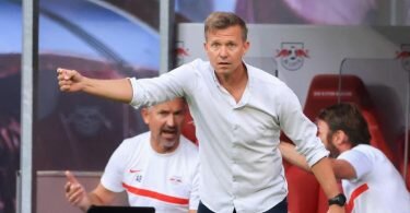 Kann bei Man City personell fast aus dem Vollem schöpfen:&nbsp;Leipzig-Coach Jesse Marsch. Foto: Jan Woitas/dpa-Zentralbild/dpa