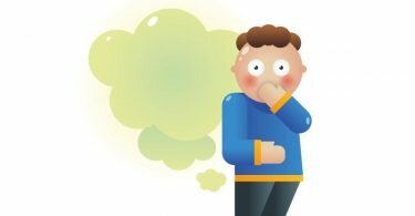 Oh nein, da zieht ein stinkendes Wölkchen auf. In unpassenden Momenten sind Blähungen besonders unangenehm. Foto: dpa-infografik GmbH/dpa-tmn