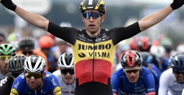 Der Alleskönner Radsport-Szene: Wout van Aert. Foto: Ian Rutherford/PA Wire/dpa