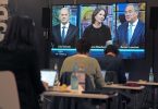 Eine Woche vor der Bundestagswahl stellen sich Scholz, Baerbock und Laschet einem dritten TV-Triell. Foto: Kay Nietfeld/dpa