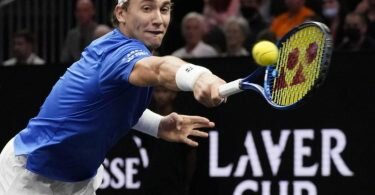 Der Norweger Casper Ruud holte gegen Reilly Opelka den ersten Sieg für das europäische Team. Foto: Elise Amendola/AP/dpa