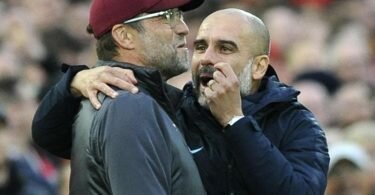 Jürgen Klopp trifft mit dem FC&nbsp;Liverpool am siebten Spieltag der Premier League auf Manchester City und deren Trainer Pep Guardiola. Foto: Rui Vieira/AP/dpa
