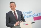Volker Wissing, Generalsekretär der FDP, spricht bei einem Pressestatement. Foto: Michael Kappeler/dpa