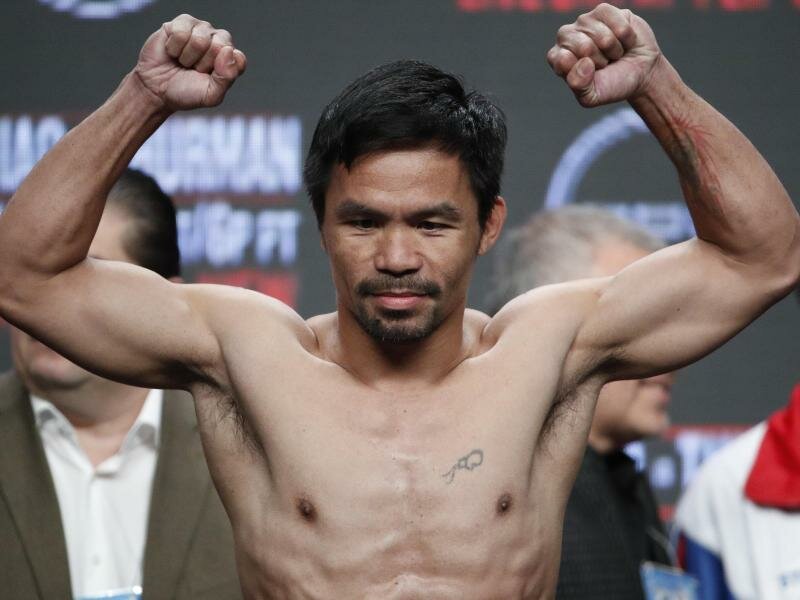 Der philippinische Ex-Box-Weltmeister Manny Pacquiao sieht seine Zukunft in der Politik. Foto: John Locher/AP/dpa