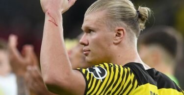 Borussia Dortmund muss weiter auf Top-Stürmer Erling Haaland verzichten. Foto: Bernd Thissen/dpa