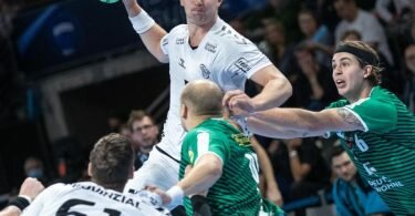 Sander Sagosen verpasst mit dem THW&nbsp;Kiel den Sprung an die Tabellenspitze. Foto: Andreas Gora/dpa
