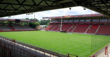 Das Stadion des 1. FC Union Berlin, Alte Försterei. Foto: picture alliance / dpa