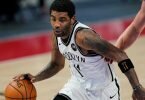 Darf bis auf weiteres weder bei den Brooklyn Nets trainieren noch spielen: Topstar Kyrie Irving. Foto: Carlos Osorio/AP/dpa