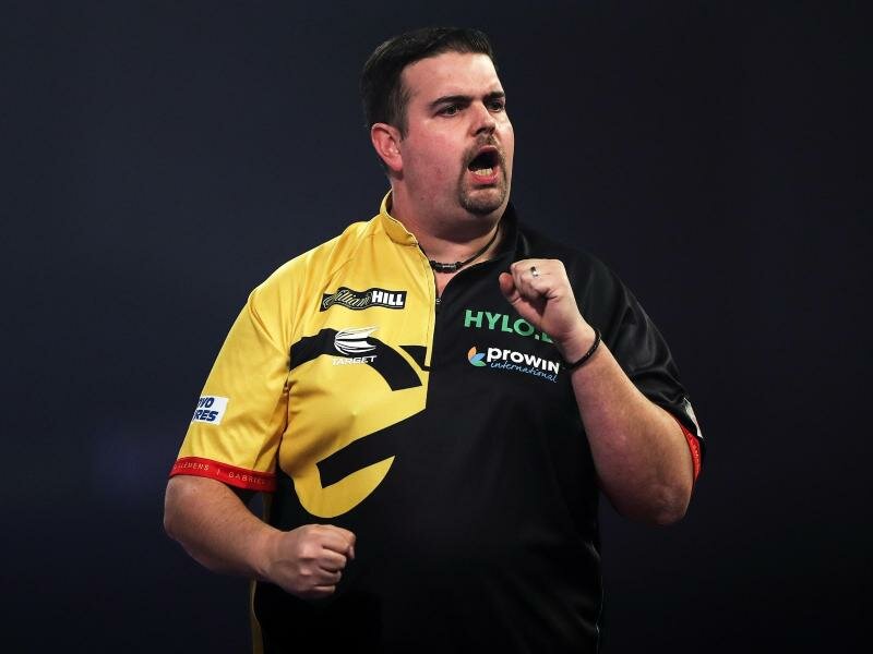 Freut sich, dass Darts in Deutschland immer populärer wird: Gabriel Clemens. Foto: Kieran Cleeves/PA Wire/dpa