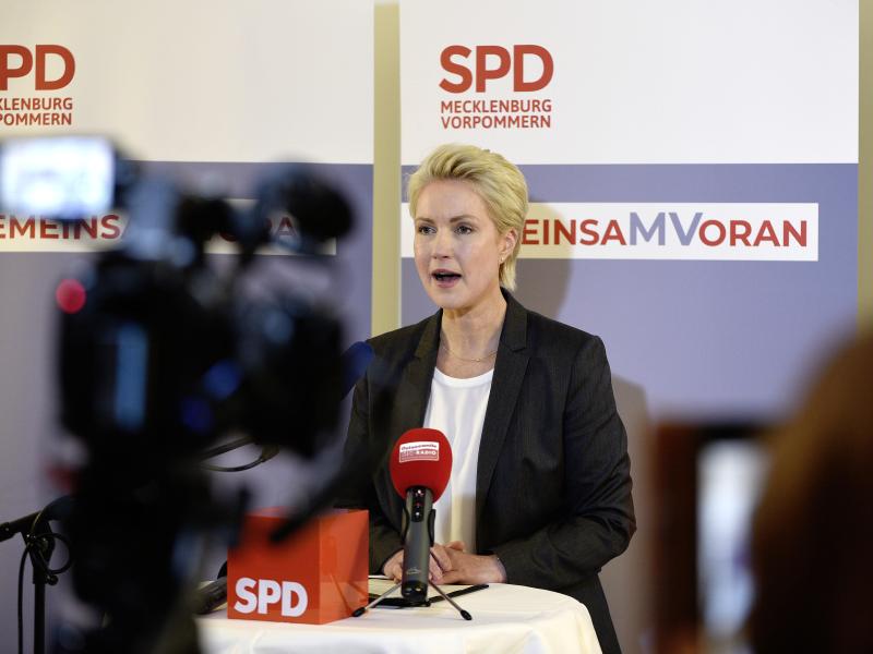 Die amtierende und künftige Ministerpräsidentin von Mecklenburg-Vorpommern: Manuela Schwesig. Foto: Frank Hormann/dpa