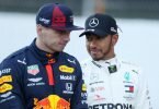 Konkurrenten um den WM-Titel: Max Verstappen (l)&nbsp;und Lewis Hamilton. Foto: David Davies/PA Wire/dpa