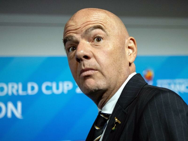 Will einen geänderten WM-Rythmus durchsetzen: FIFA-Boss Gianni Infantino. Foto: Sebastian Gollnow/dpa