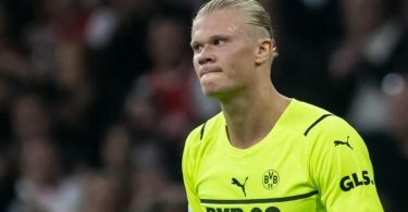 Dortmunds Erling Haaland fällt mit einer Verletzung am Hüftbeuger einige Wochen aus. Foto: Bernd Thissen/dpa