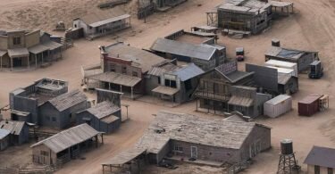 Diese Luftaufnahme zeigt die Bonanza Creek Ranch nach dem tödlichen Schuss aus einer Requisitenwaffe auf die Chef-Kamerafrau am Set eines Westerns. Foto: Jae C. Hong/AP/dpa