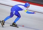 Lief trotz eines Sturzes im Massenstart in Inzell noch auf den dritten Platz: Claudia Pechstein. Foto: Karl-Josef Hildenbrand/dpa