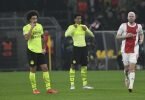 Nach einer 1:0-Führung musste sich Borussia Dortmund daheim Ajax Amsterdam noch geschlagen geben. Foto: Bernd Thissen/dpa